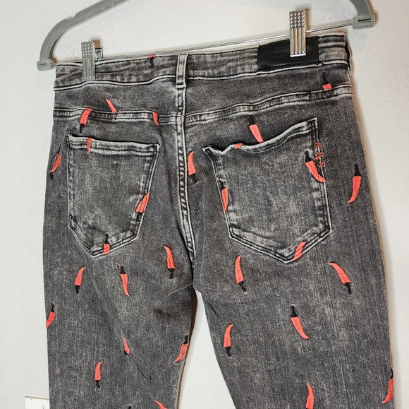 Scotch & Soda Pepper Embroidered Slim Boyfriend Grey jeans.  Size 26. - Picture 8 of 16